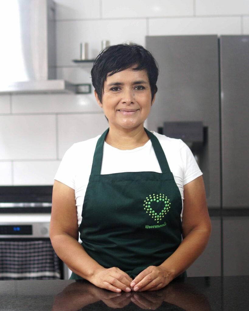 Retrato de Jessica Reiniger, fundadora de ThermoFree y presentadora de Thermomix en Perú.
